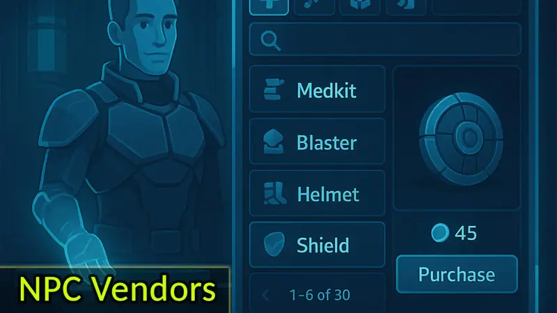 Fire Market - NPC Vendor Shops with Categories, Search, 3D Preview Fire Market - NPC Vendor Shops with Categories, Search, 3D Preview