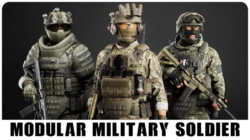 Modular Military Character Modular Military Character