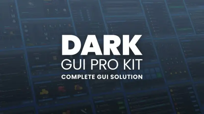 Dark GUI / UI / Main Menu Pro KIT - complete solution + psd sources