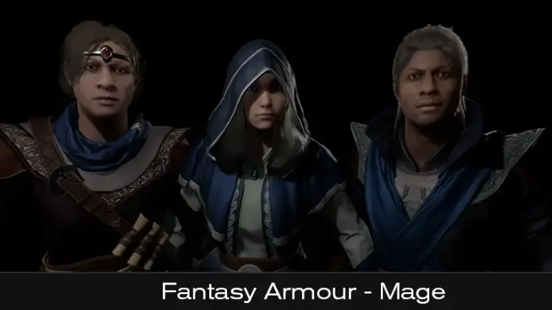 Fantasy Armour - Caster / Mage / Sorcerer / Wizard - Metahuman Fantasy Armour - Caster / Mage / Sorcerer / Wizard - Metahuman