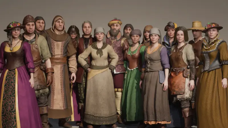 Modular Medieval NPC - Metahuman - Male/Female Modular Medieval NPC - Metahuman - Male/Female