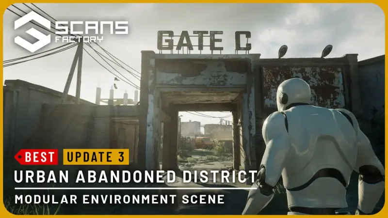 [SCANS] Urban Abandoned District - Day/Night Scene