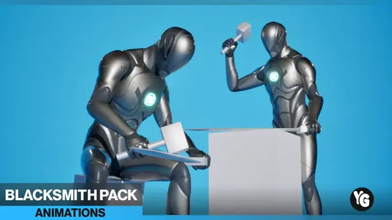 37 Blacksmith NPC Mocap Animations