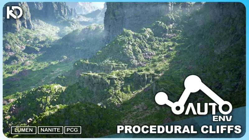 AutoEnv Procedural Rock Cliffs