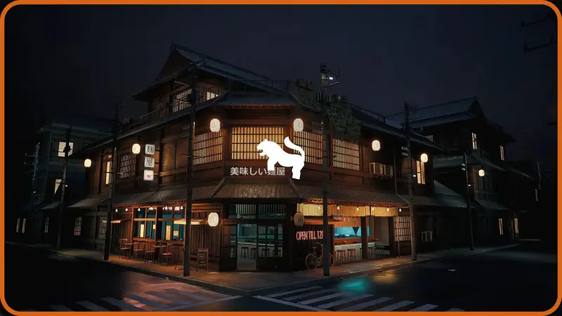 Ramen Restaurant Environment ( Ramen Restaurant Ramen Interıor Exterior Cafe )