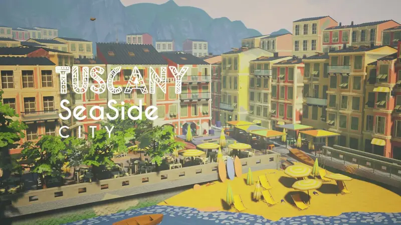 Stylized Tuscany Seaside City ( Stylized Tuscany City City Town Town Tuscany )