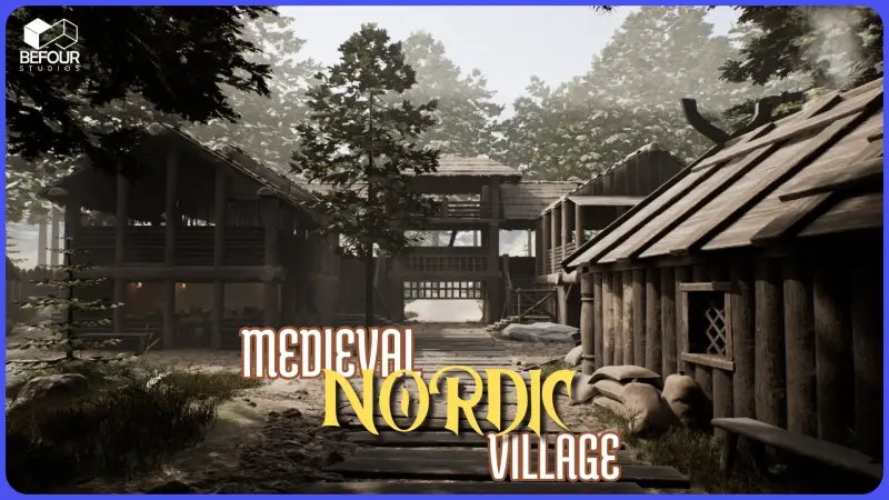 Medieval Nordic Village Environment