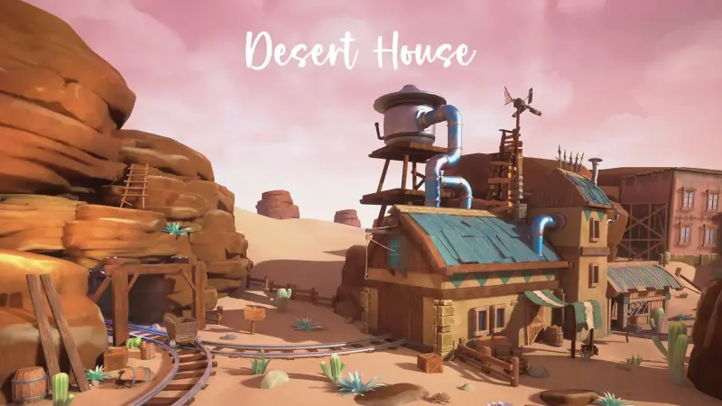 Stylized Desert House ( Stylized Stylised Desert Cave Cave Sand Sand Sand )
