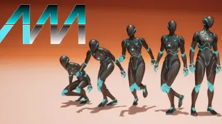 Animated Female Locomotion Set