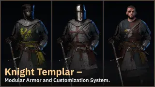 Knight 3 Templar - Metahuman and Customization System