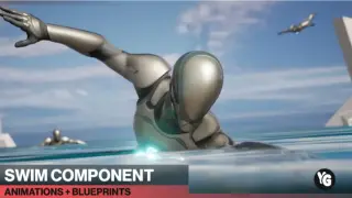 Swim Component : 150 Animations + Blueprints