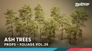Foliage VOL.28 - Ash Trees (Nanite and Low Poly)