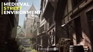 Medieval Street Pack (Medieval Town, Medieval , Medieval Clock Tower )