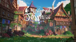 Modular Stylized Medieval Town ( Medieval Town Medieval Medieval Stylised Town )