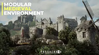 Modular Medieval Environment (Medieval Castle, Medieval Houses, Medieval Church)