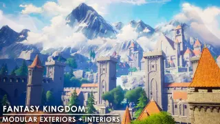 Stylized Fantasy Castle Environment (Stylized Castle, Modular, Medieval)
