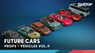 Vehicles VOL.9- Future Cars (Low Poly)