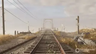 Coastal Wetland & Railroad Bridge