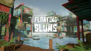 Stylized Floating Slums ( Stylized Floating Floating Abandoned City City 3D )